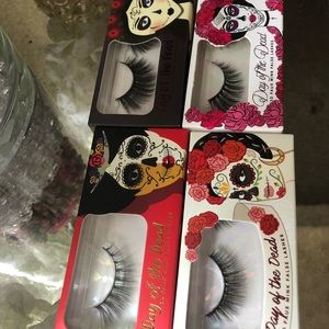 Set of 4 3D Faux Mink Eyelashes Black